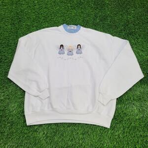 Vintage Angel Sweatshirt Womens XL 25x26 Oversized Boxy